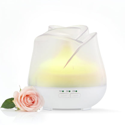 Earnest Living Rose Essential Oil Diffuser 150ml – USB Ultrasonic Humidifier, Frosted White