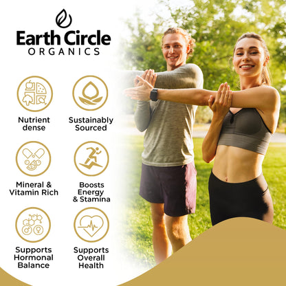 Earth Circle Organics Yellow Maca Root Powder – Natural Superfood, Vegan, 8 oz (2-pack)