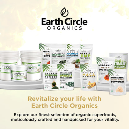 Earth Circle Organics Yellow Maca Root Powder – Natural Superfood, Vegan, 8 oz (2-pack)