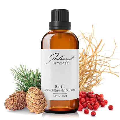 JCLOUD Earth Essential Oil for Diffuser – Hotel Luxe Aroma with Patchouli, Vetiver & Pink Pepper (100mL)
