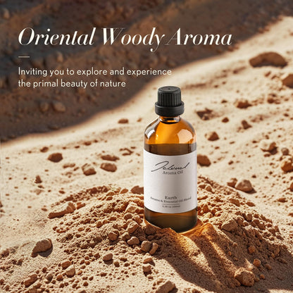 JCLOUD Earth Essential Oil for Diffuser – Hotel Luxe Aroma with Patchouli, Vetiver & Pink Pepper (100mL)