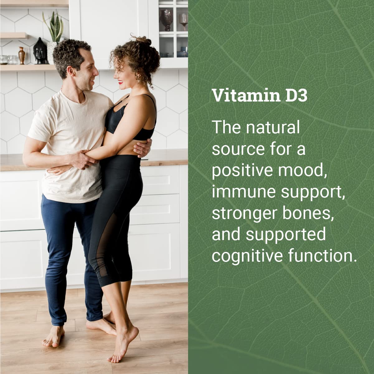 Earth Harmony Naturals Vegan Vitamin D3 5000 IU – Immune & Bone Health, 120 Capsules (4-Month Supply)