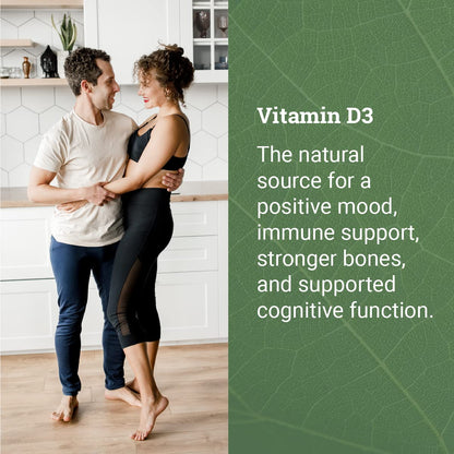 Earth Harmony Naturals Vegan Vitamin D3 5000 IU – Immune & Bone Health, 120 Capsules (4-Month Supply)