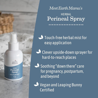 Earth Mama Postpartum Recovery Kit – Take Care Down There with Organic Perineal Balm & Herbal Perineal Spray (2-Piece)