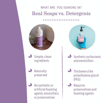 Earth Mama Calming Lavender Baby Wash – Organic Castile Soap, 34 oz