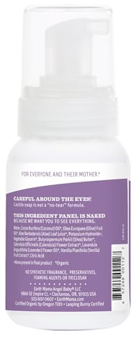 Earth Mama Calming Lavender Baby Wash – Organic Castile Soap for Sensitive Skin