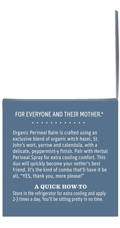 Earth Mama Organic Perineal Balm – Cooling Herbal Salve for Pregnancy & Postpartum | 2 fl oz