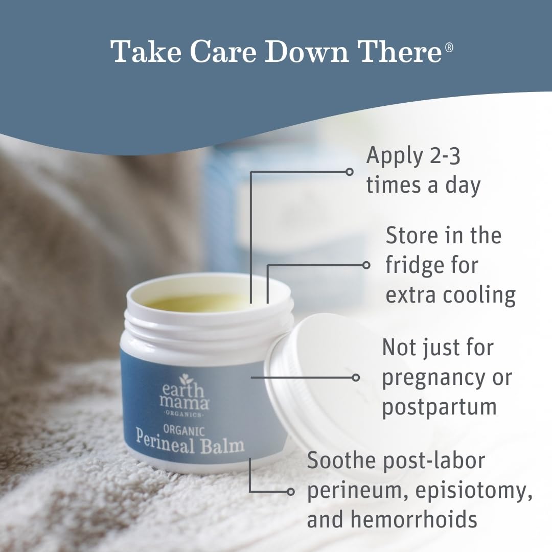Earth Mama Postpartum Recovery Kit – Take Care Down There with Organic Perineal Balm & Herbal Perineal Spray (2-Piece)