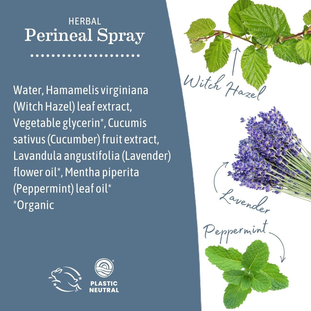 Earth Mama Postpartum Recovery Kit – Take Care Down There with Organic Perineal Balm & Herbal Perineal Spray (2-Piece)
