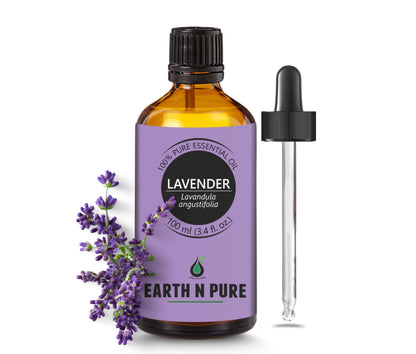 Earth N Pure Lavender Essential Oil – 100ml, 100% Natural & Therapeutic Grade