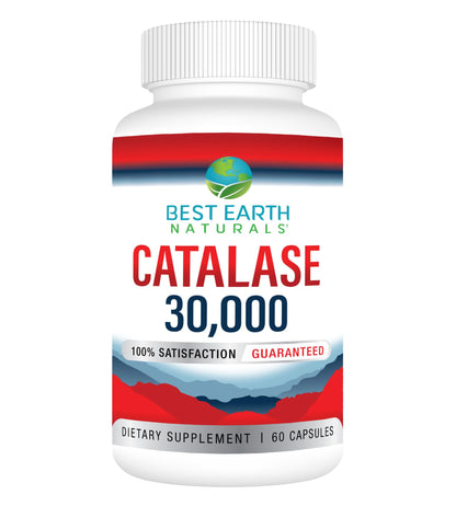Best Earth Naturals Catalase 30,000 Supplement - Hair Support - 60 Capsules