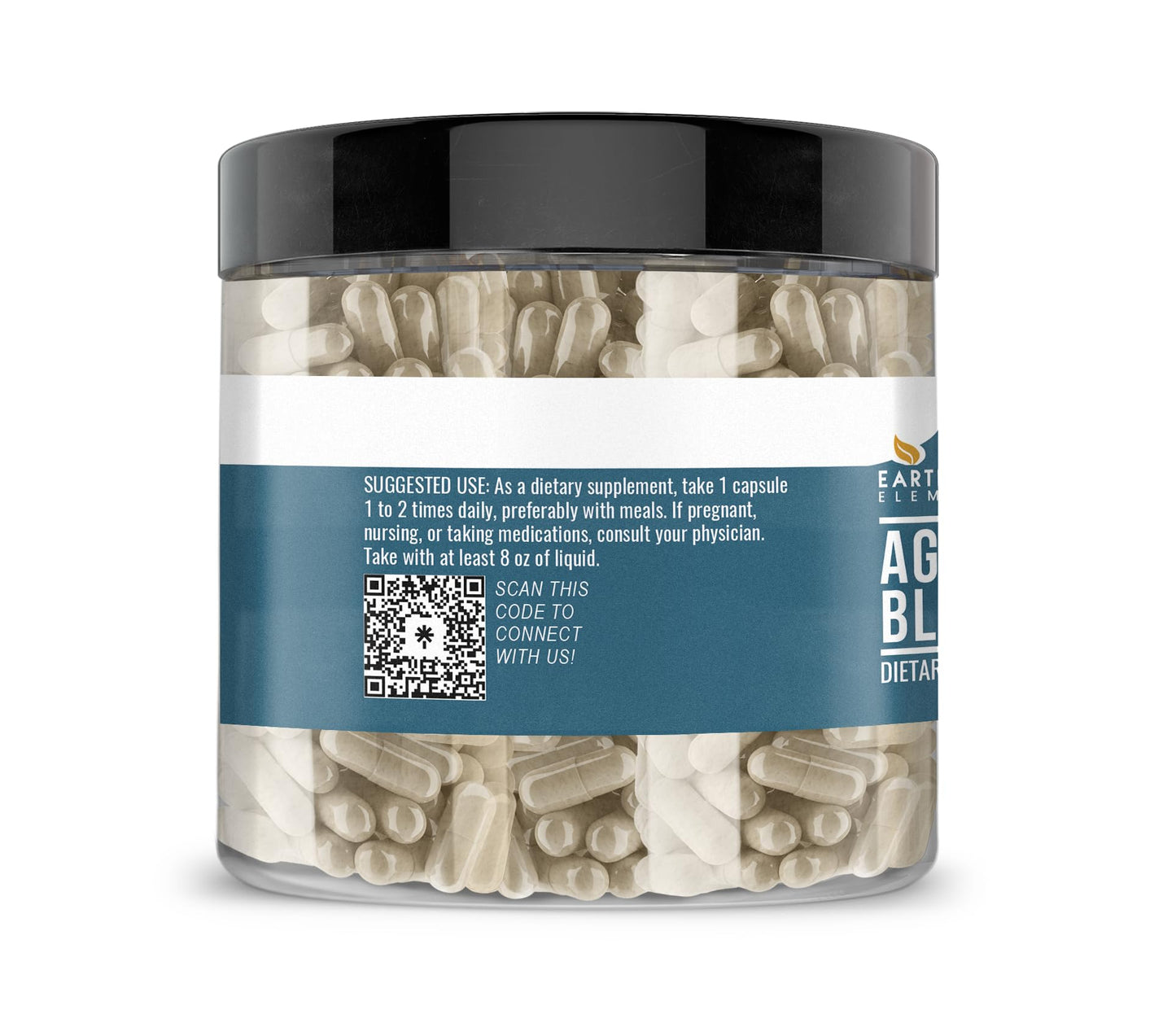Earthborn Elements Agaricus Blazei 200 Capsules – Pure & Undiluted, No Additives