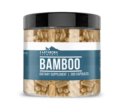 Earthborn Elements Bamboo 200 Capsules – Pure & Undiluted, No Additives