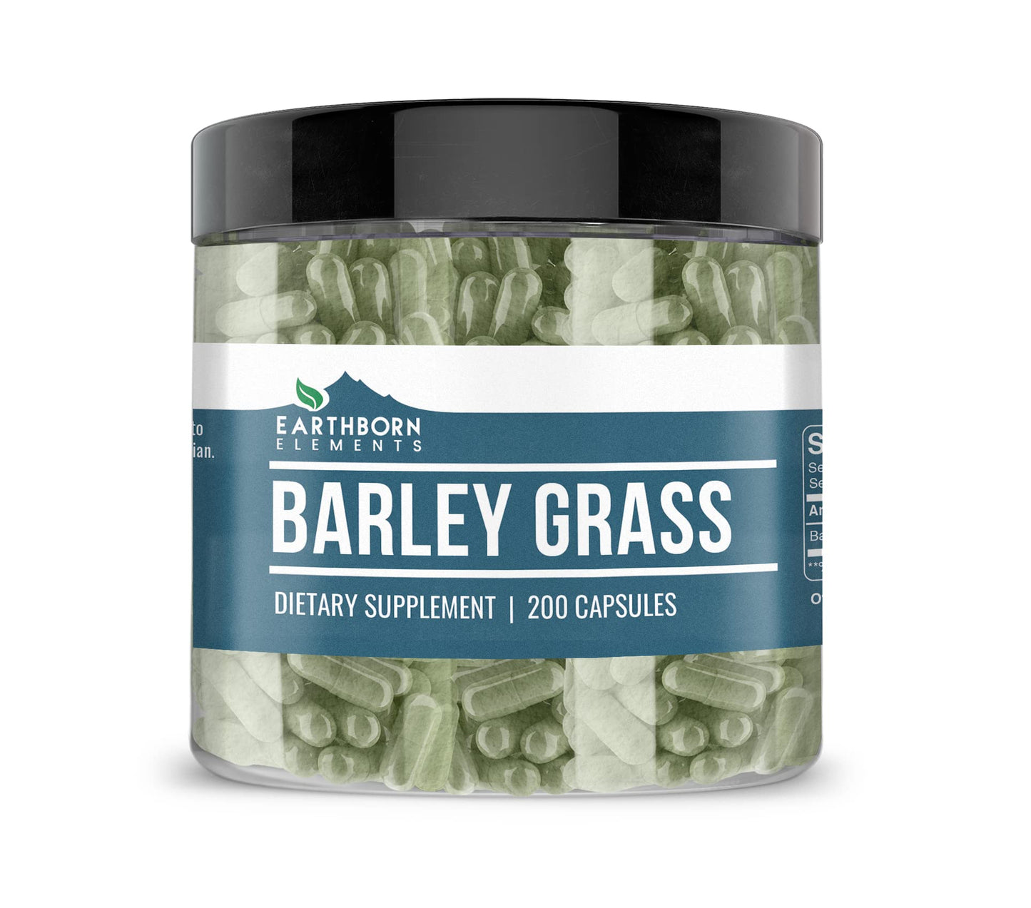 Earthborn Elements Barley Grass 200 Capsules – Pure & Undiluted