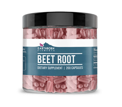 Earthborn Elements Beet Root 200 Capsules - Pure & Undiluted