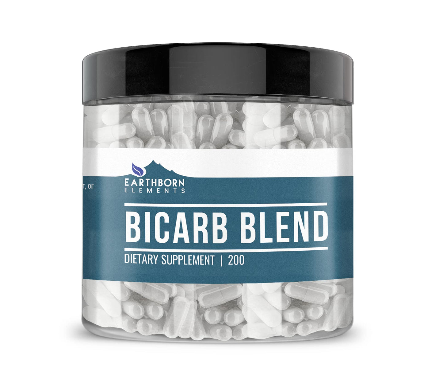 Earthborn Elements Bicarb Blend 200 Capsules – Pure & Undiluted, No Additives