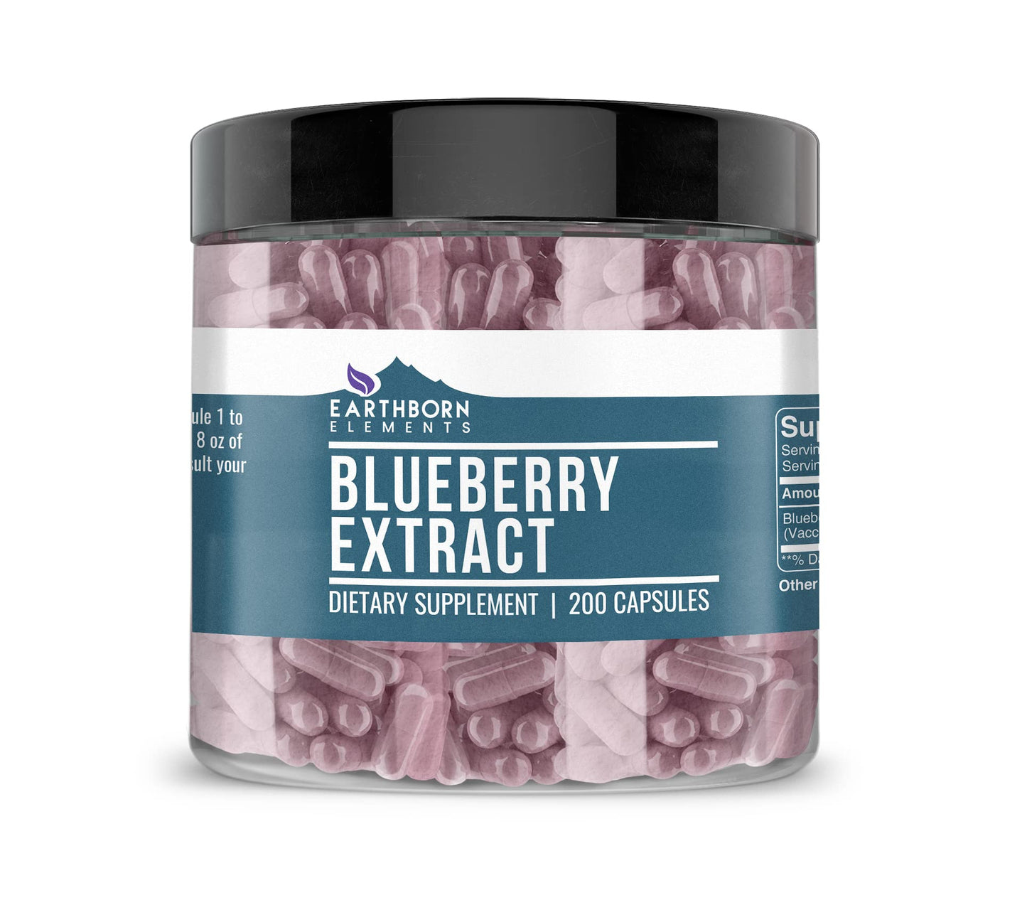 Earthborn Elements Blueberry 10:1 Extract Capsules – Pure & Additive-Free
