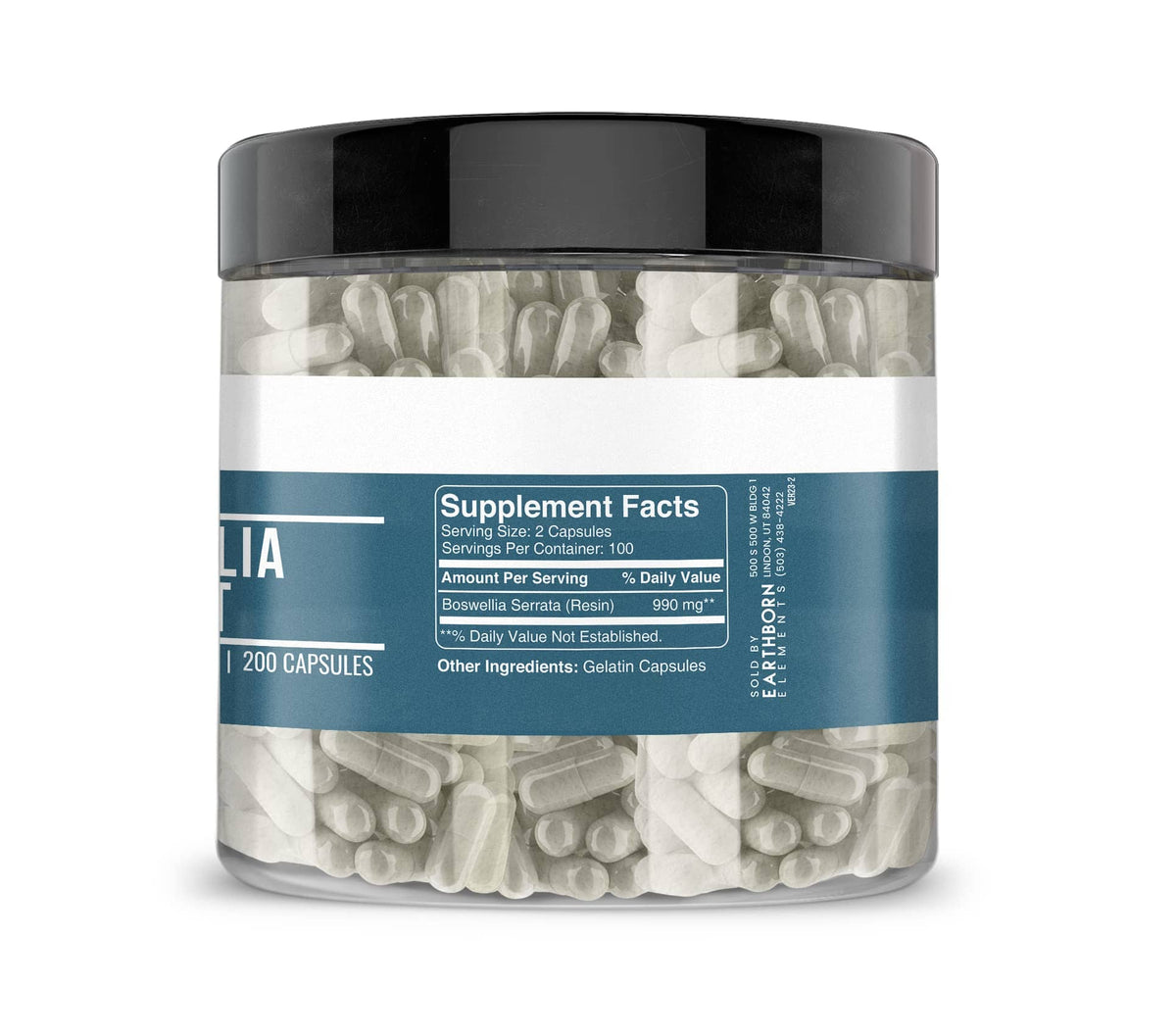 Earthborn Elements Boswellia Serrata Extract 200 Capsules - Pure & Undiluted, No Additives BritishVita | Premium UK Vitamins & Wellness Supplements