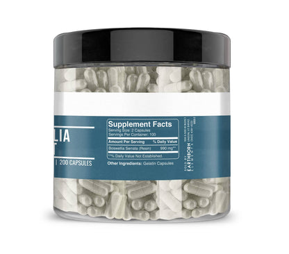 Earthborn Elements Boswellia Serrata Extract 200 Capsules - Pure & Undiluted, No Additives BritishVita | Premium UK Vitamins & Wellness Supplements