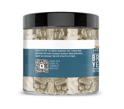Earthborn Elements Brewer's Yeast 200 Capsules – Pure, No Additives