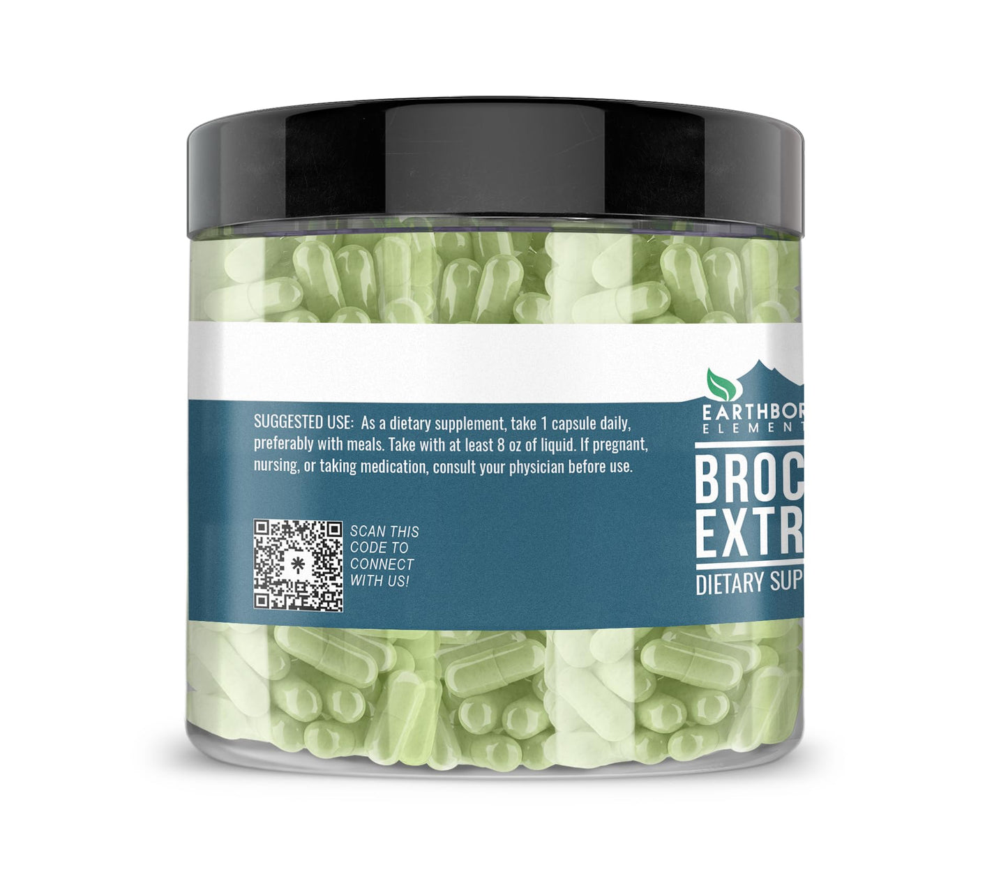 Earthborn Elements Broccoli Extract 200 Capsules | Pure & Undiluted