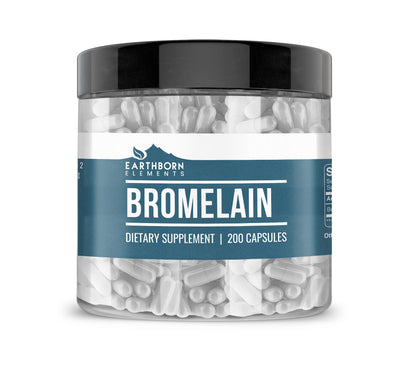 Earthborn Elements Bromelain 200 Capsules – Pure & Undiluted