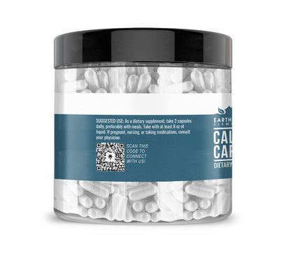 Earthborn Elements Calcium Carbonate 200 Capsules – Pure & Undiluted