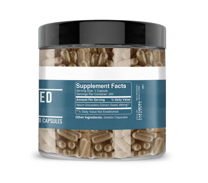 Earthborn Elements Celery Seed Extract 200 Capsules – Pure & Undiluted, No Additives