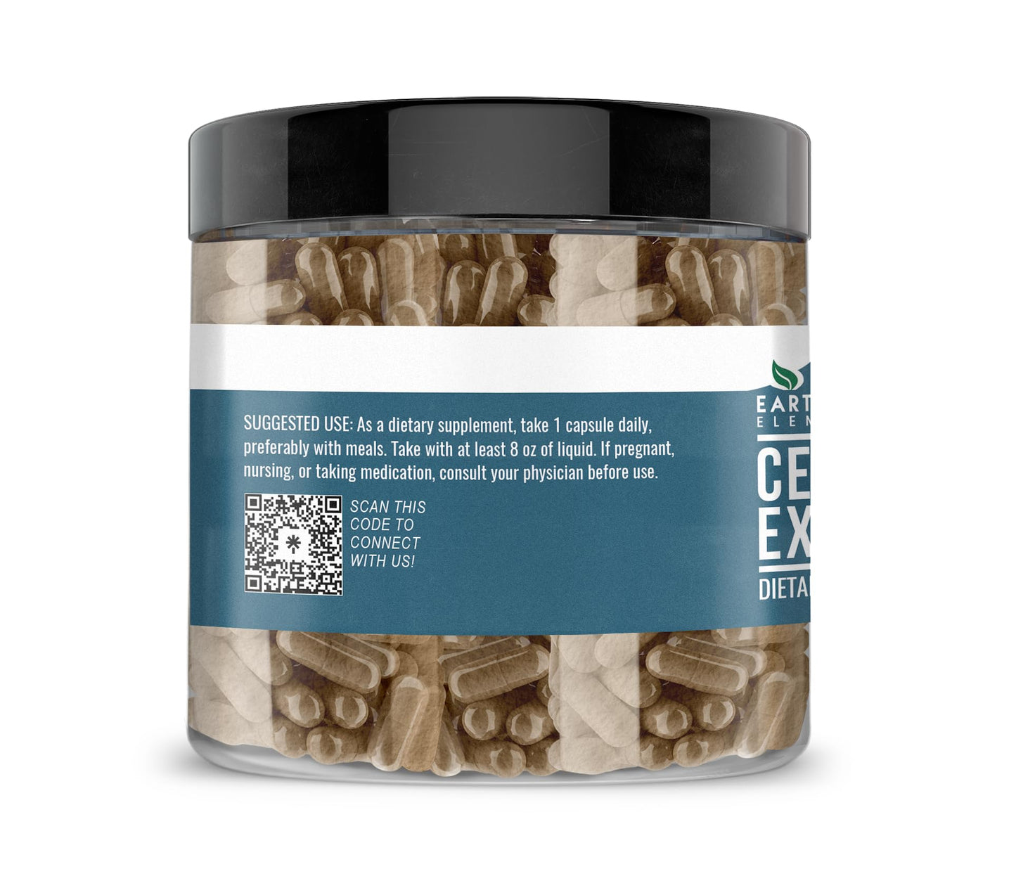 Earthborn Elements Celery Seed Extract 200 Capsules – Pure & Undiluted, No Additives