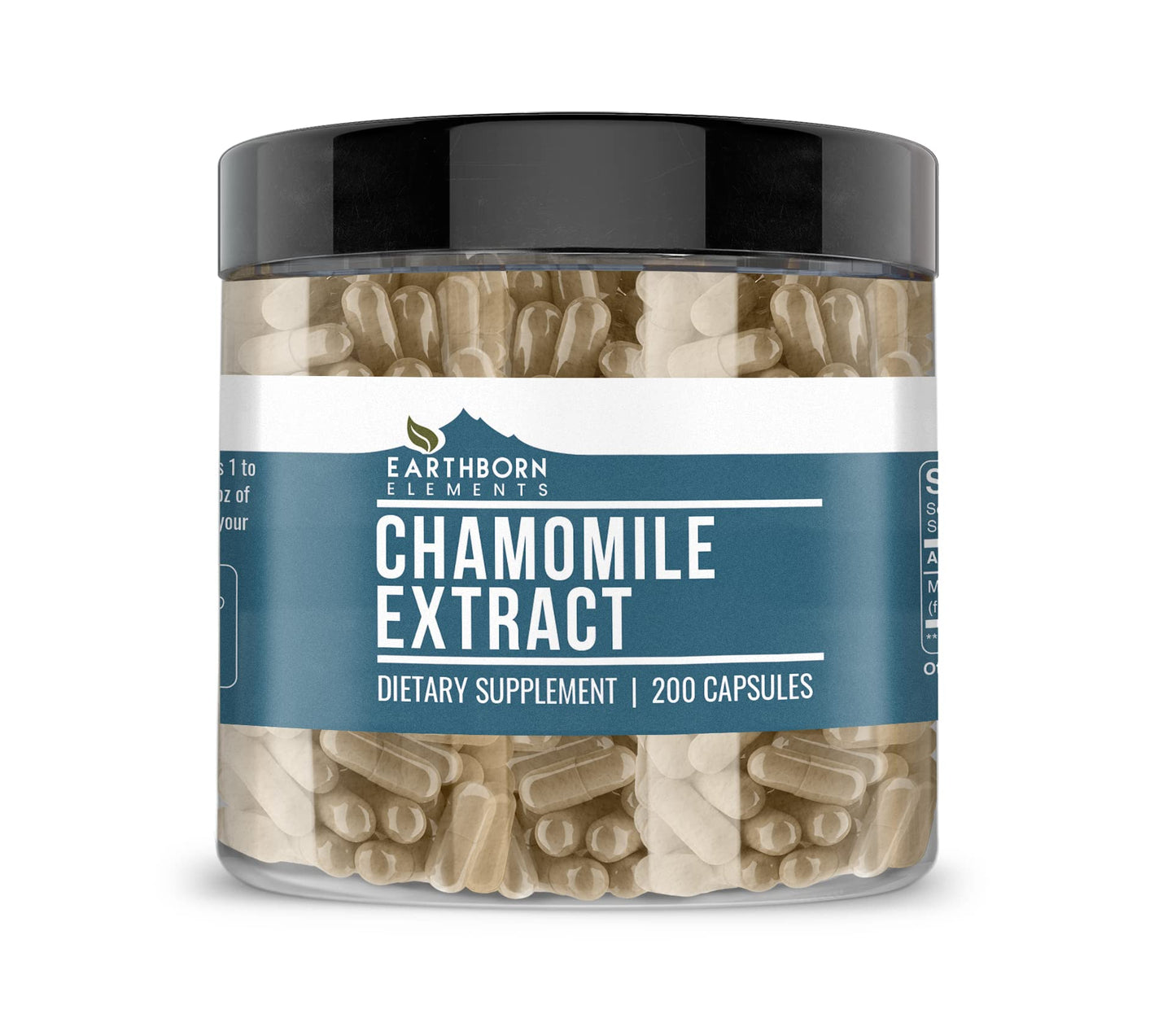Earthborn Elements Chamomile Extract 200 Capsules Pure and Undiluted