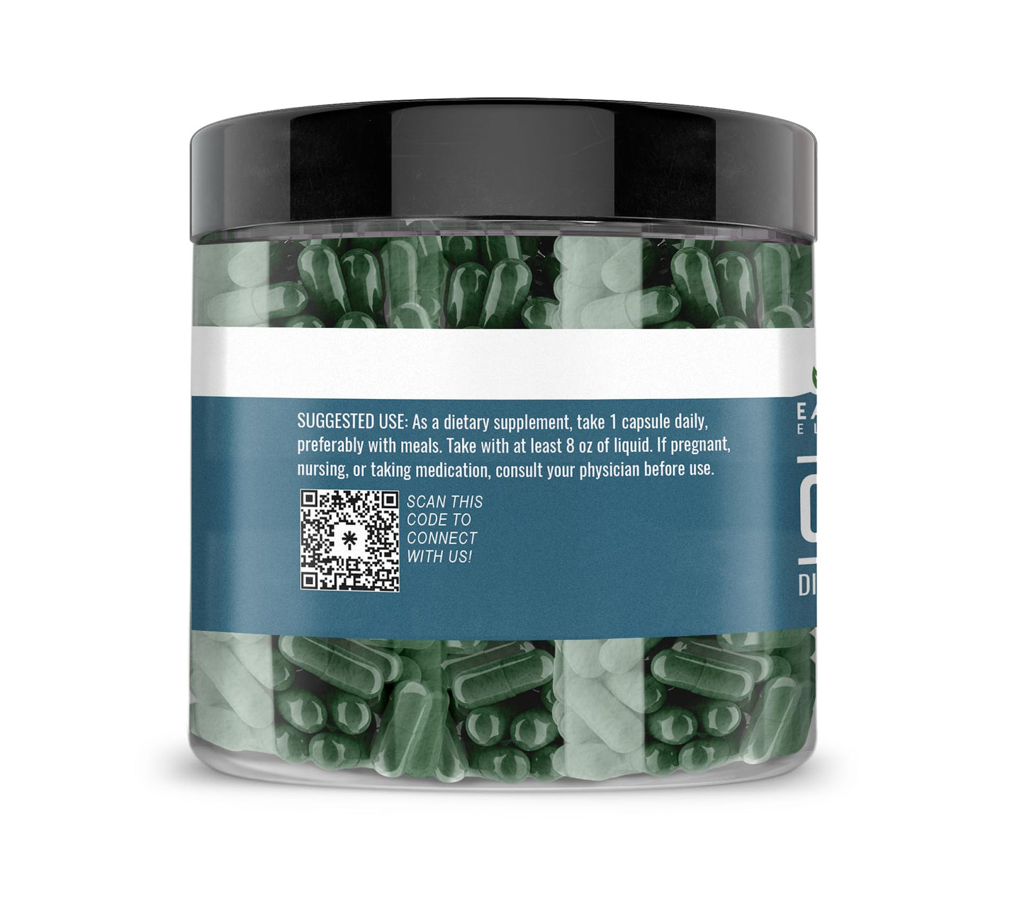 Earthborn Elements Chlorella 200 Capsules — Pure & Undiluted, No Additives