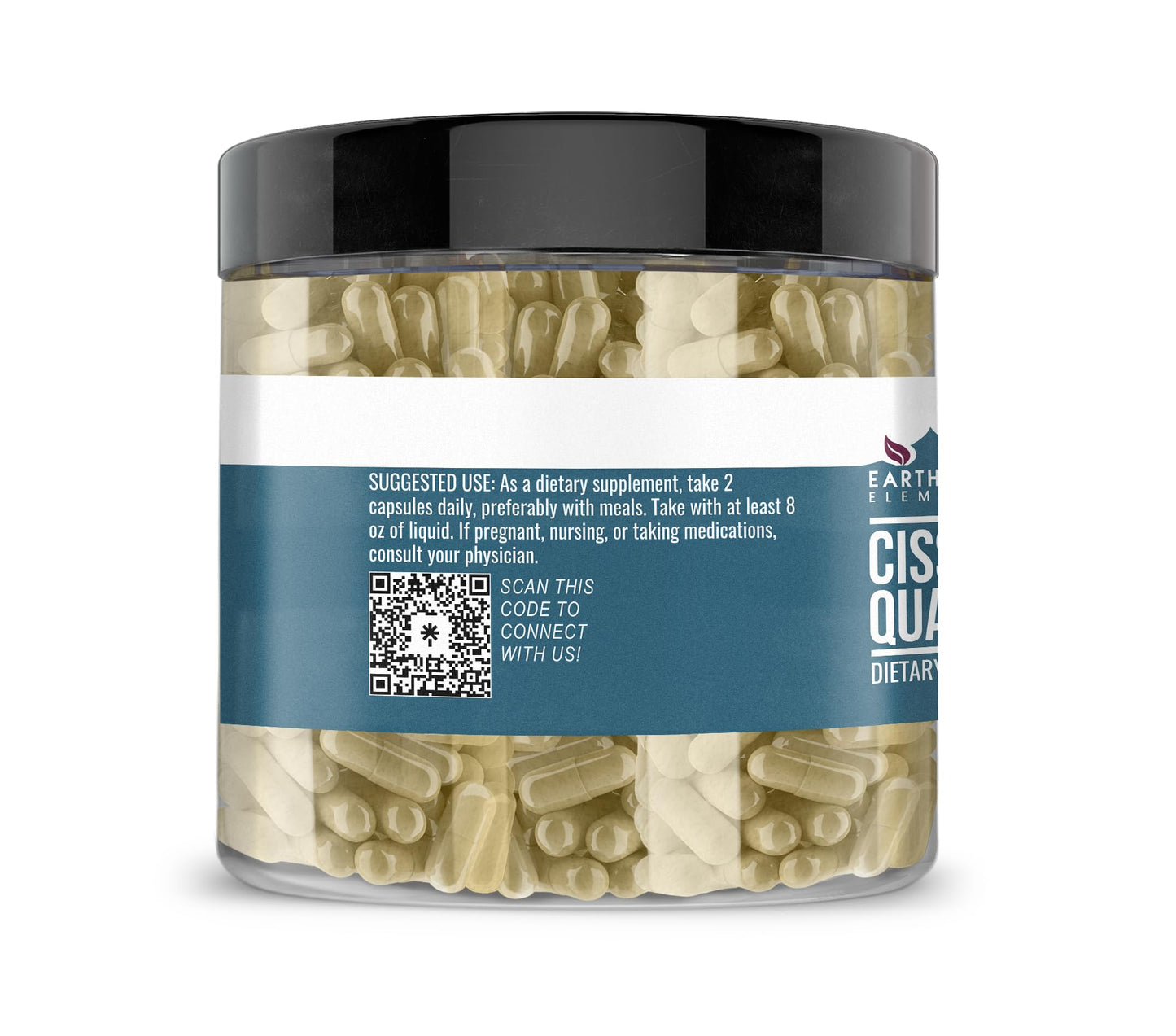 Earthborn Elements Cissus Quadrangularis 200 Capsules – Pure, Undiluted, No Additives