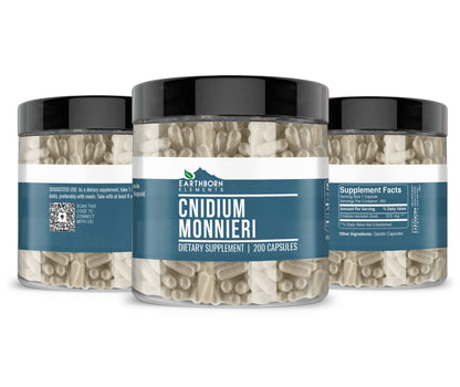 Earthborn Elements Cnidium Monnieri 200 Capsules – Pure & Undiluted, No Additives
