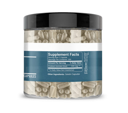 Earthborn Elements Cnidium Monnieri 200 Capsules – Pure & Undiluted, No Additives