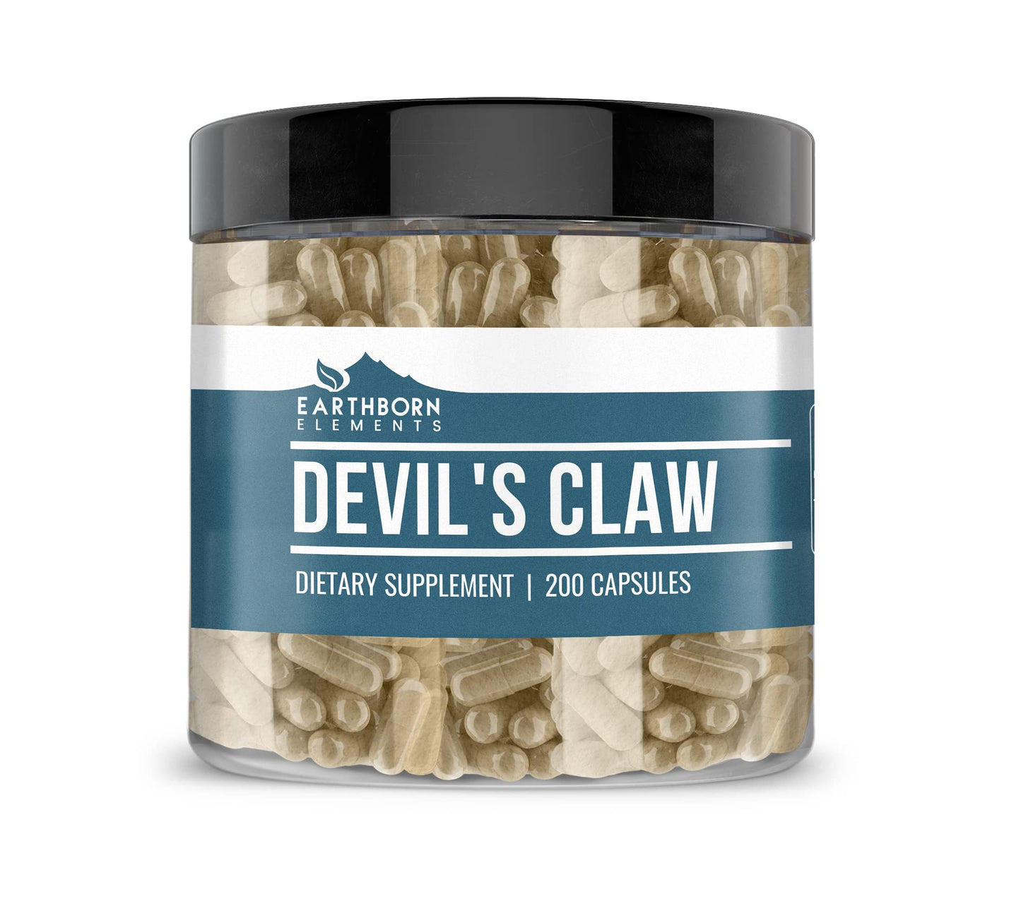 Earthborn Elements Devil's Claw Extract 200 Capsules — Pure & Undiluted