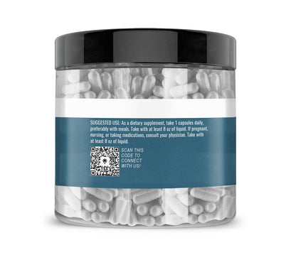 Earthborn Elements DMAE Bitartrate 200 Capsules – Pure, Additive-Free