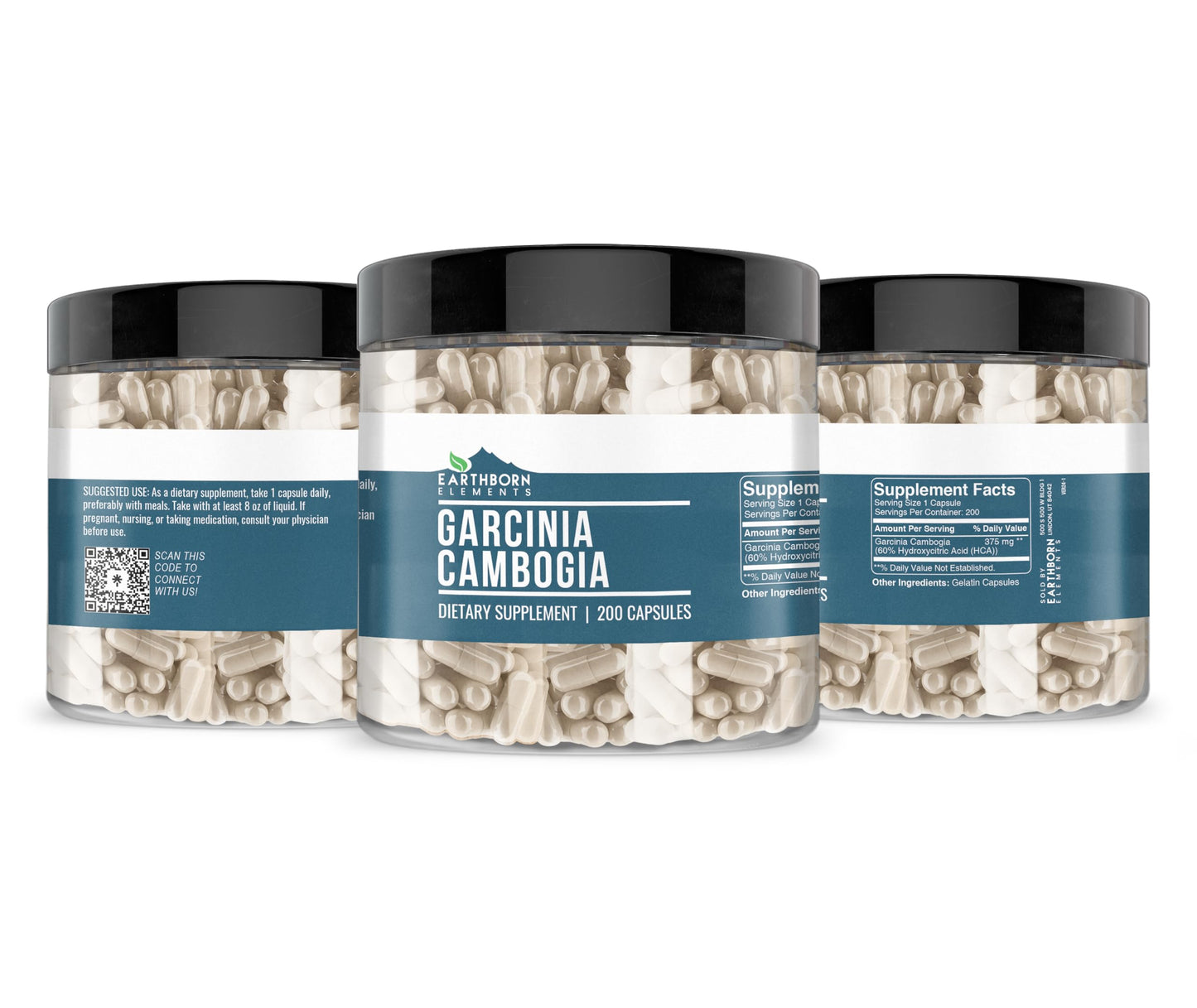 Earthborn Elements Garcinia Cambogia 200 Capsules – Pure & No Additives