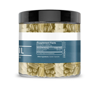 Earthborn Elements Holy Basil Capsules – 200 Count | Pure & Undiluted, No Additives