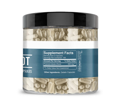 Earthborn Elements Kudzu Root 200 Capsules, Pure & Undiluted, No Additives