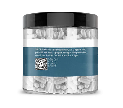 Earthborn Elements L-Arginine – Pure & Undiluted, No Additives (200 Capsules)