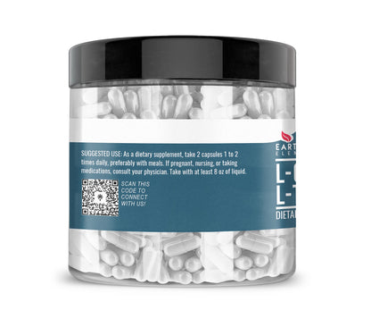 Earthborn Elements L-Carnitine Tartrate 200 Capsules — Gluten-Free & Undiluted