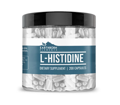 Earthborn Elements L-Histidine 200 Capsules – Pure, No Additives