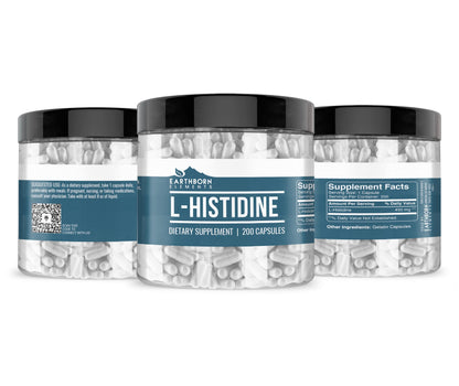 Earthborn Elements L-Histidine 200 Capsules – Pure, No Additives