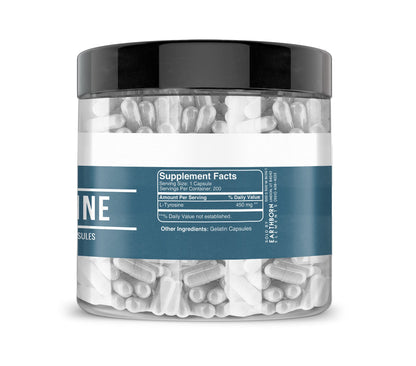Earthborn Elements L-Tyrosine 200 Capsules | Pure & Undiluted | No Additives