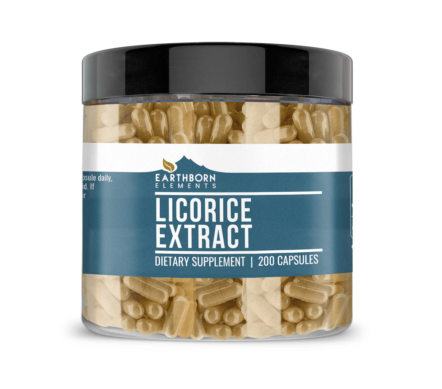 Earthborn Elements Licorice Extract Capsules – 200 Count, Pure & Undiluted