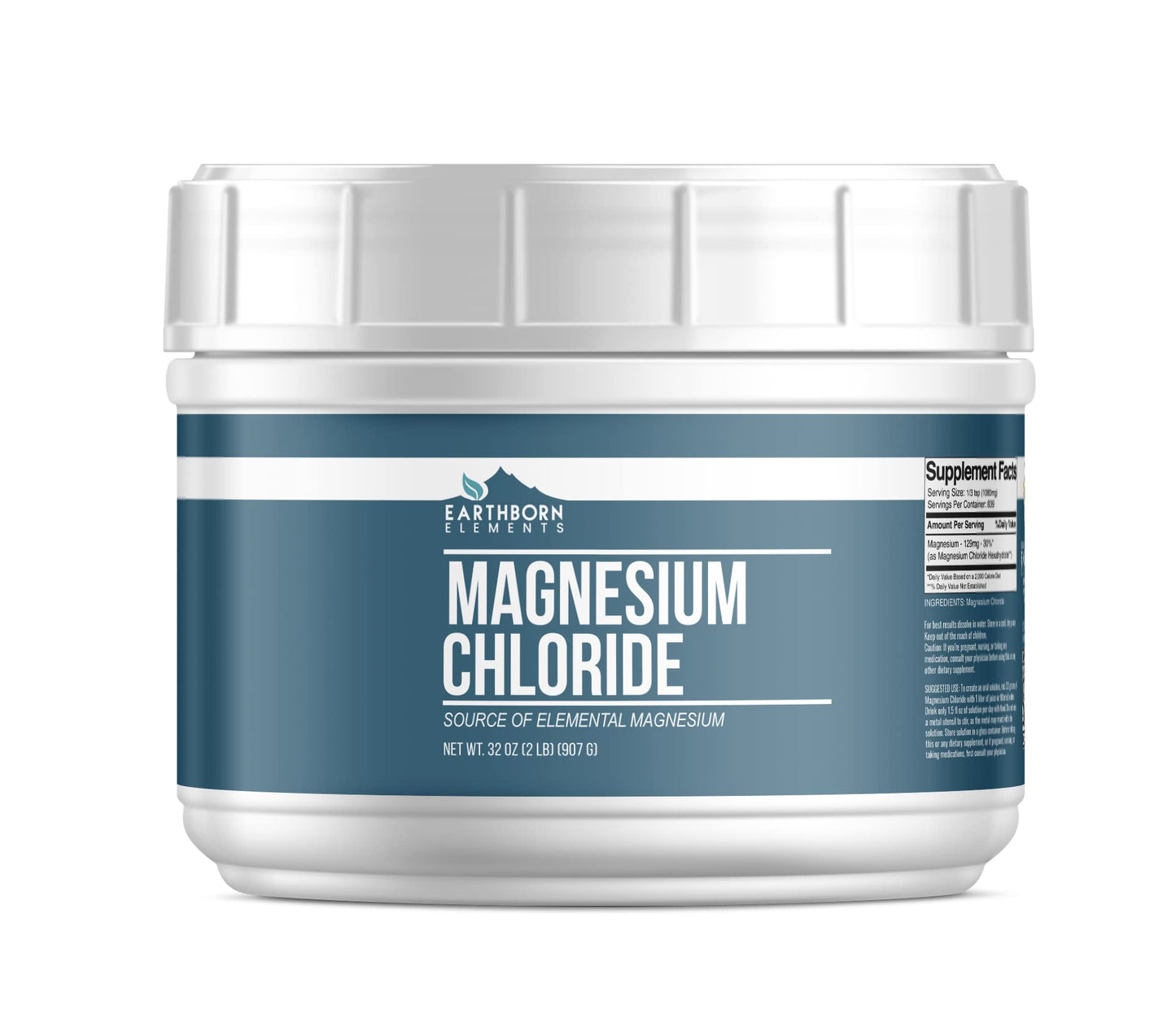 Earthborn Elements Magnesium Chloride (2 lb) – Pure Elemental Magnesium