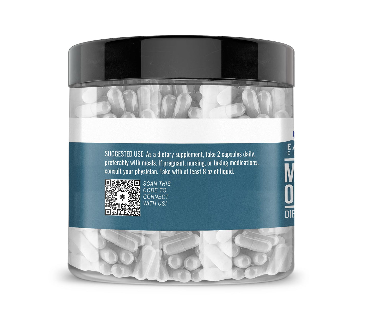 Earthborn Elements Magnesium Oxide – 200 Capsules, Pure & Undiluted, No Additives
