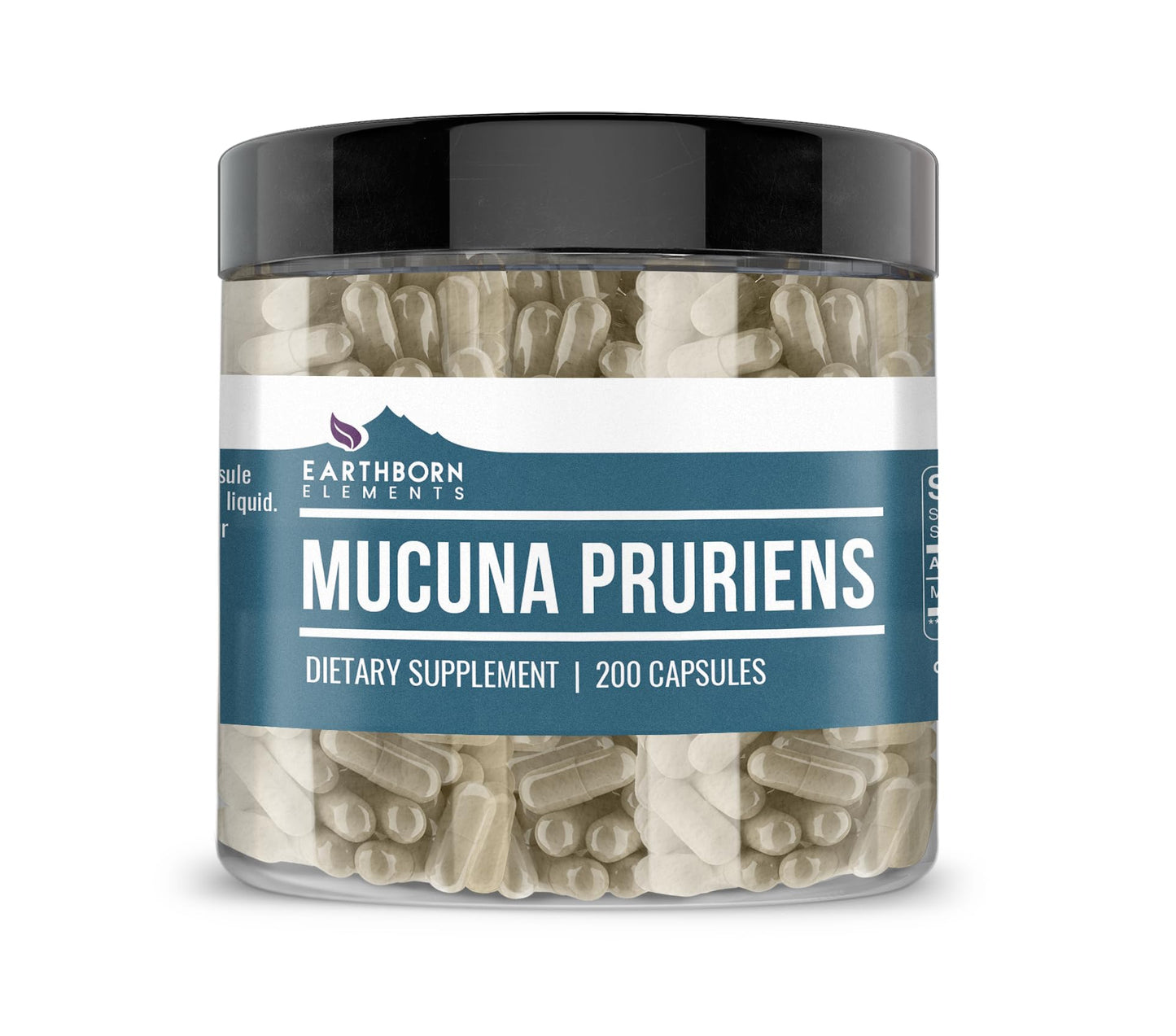 Earthborn Elements Mucuna Pruriens Extract – 200 Capsules, No Additives