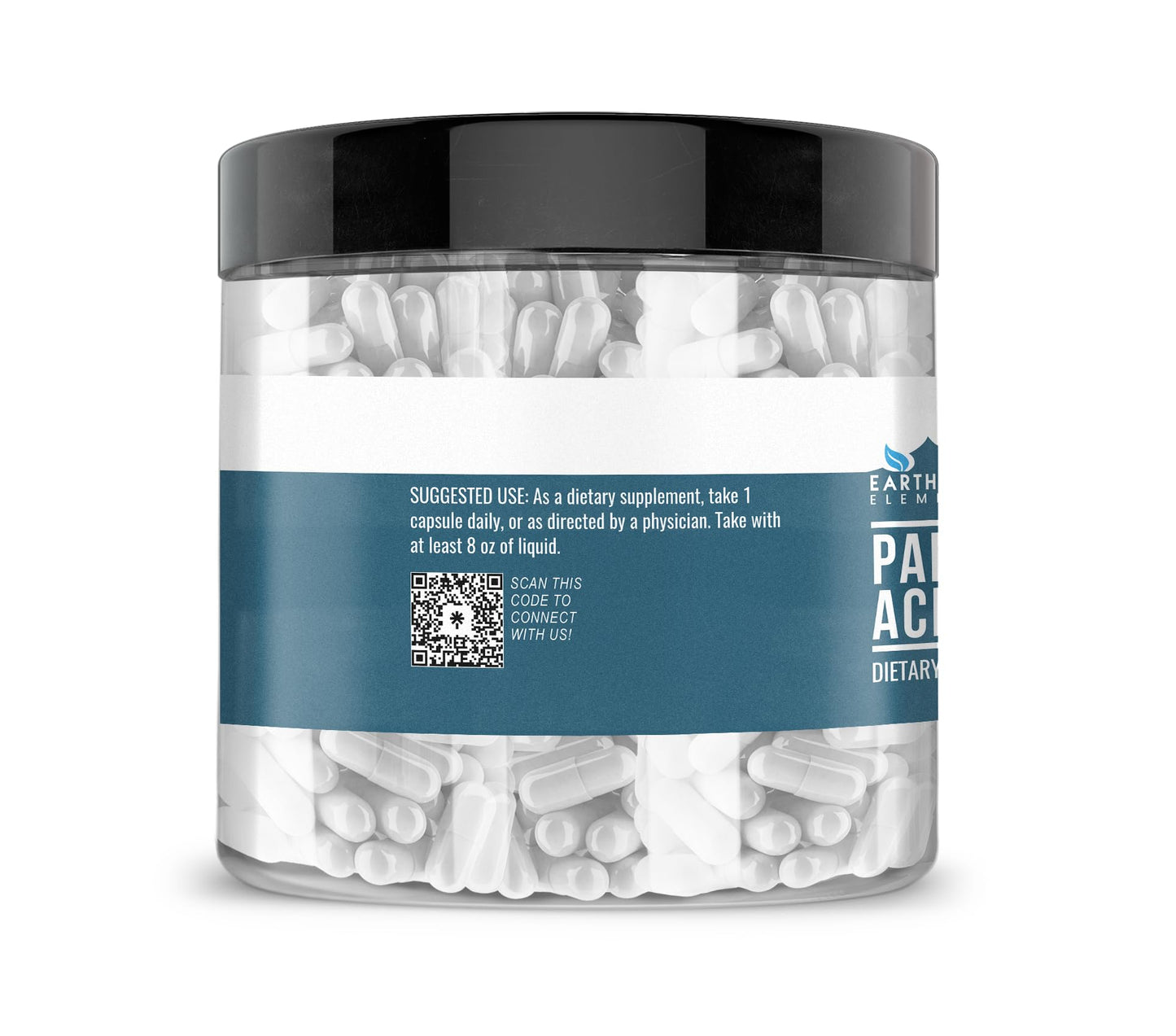 Earthborn Elements Pantothenic Acid 200 Capsules – Pure Vitamin B5, No Additives