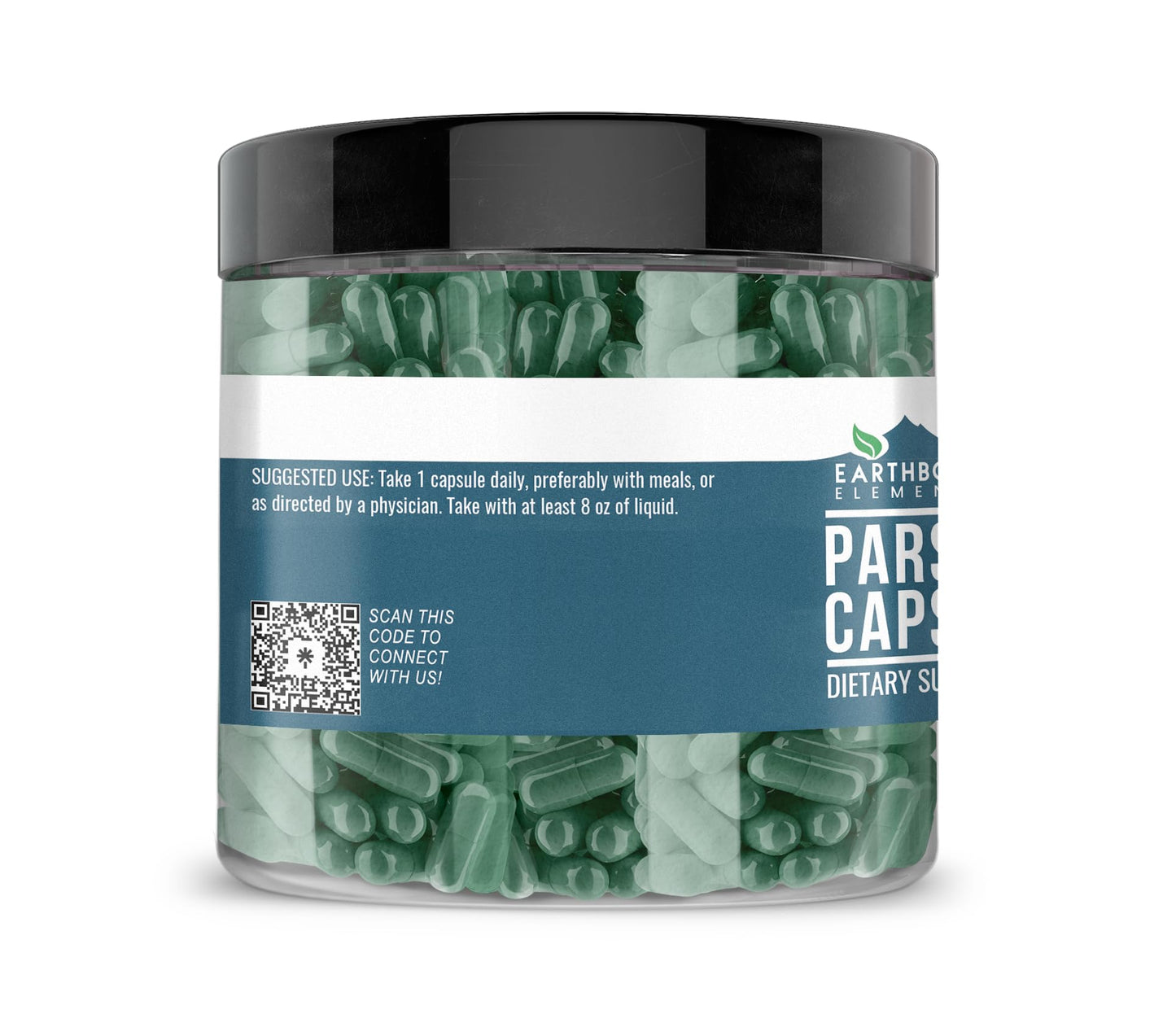 Earthborn Elements Parsley 200 Capsules – Pure & Undiluted, No Additives